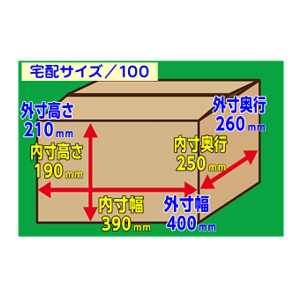 １２６　ダンボール　３９０&times;２５０&times;１９０, -, 100