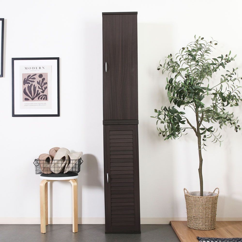 不二貿易 スリムシューズボックス　ＢＲ【メーカー直送・代引不可】, ブラウン, 幅287mm&times;奥行330mm&times;高さ900mm