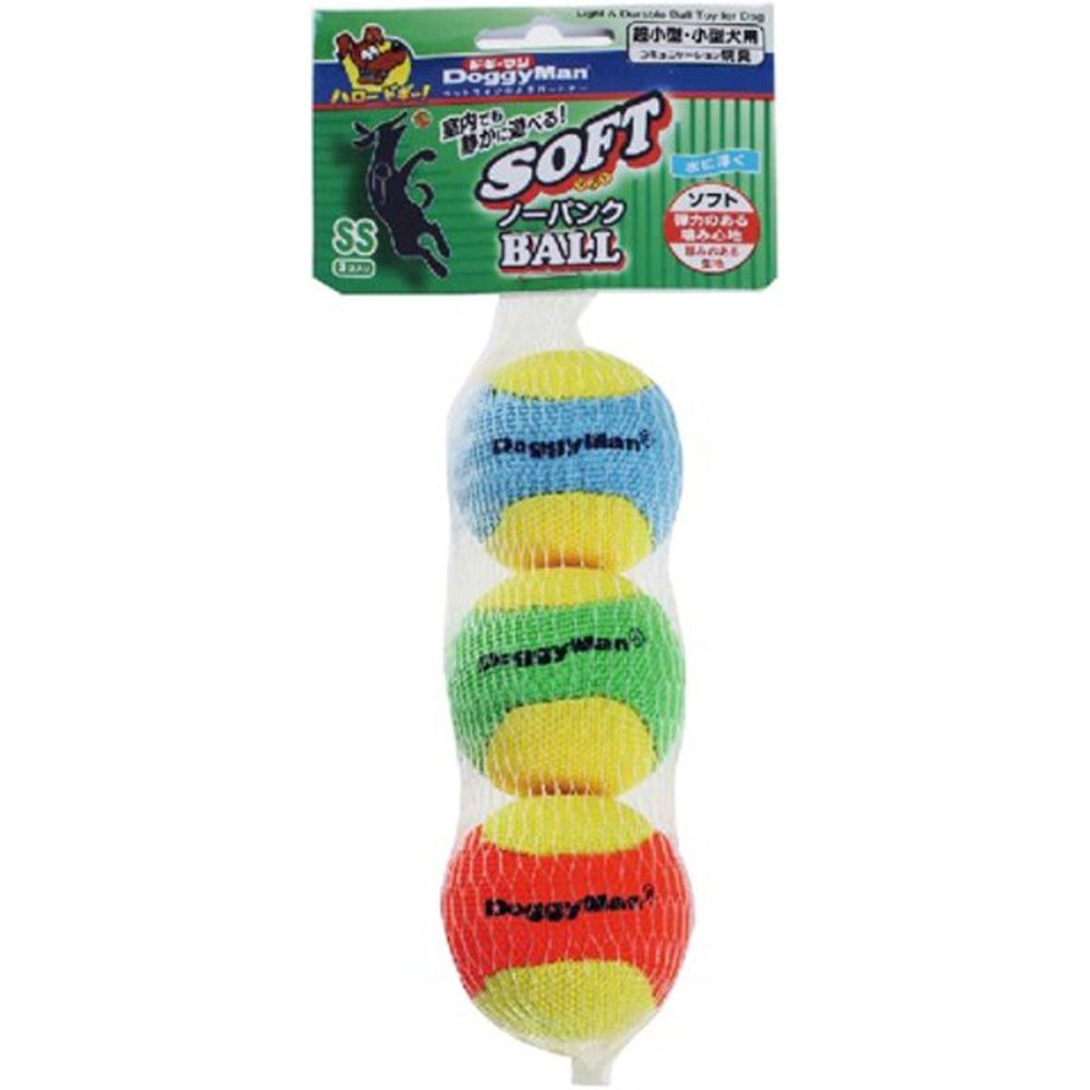 ドギーマン　ソフトノーパンクボール, 1個入, Mサイズ