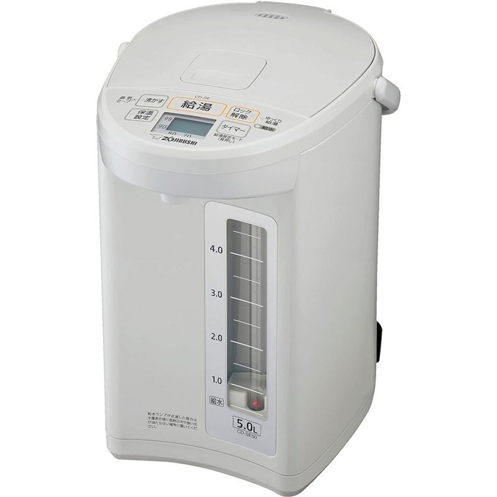 象印　電動ポット　ＣＤーＳＥ50ーＷＧ, ホワイトグレー, 5.0L
