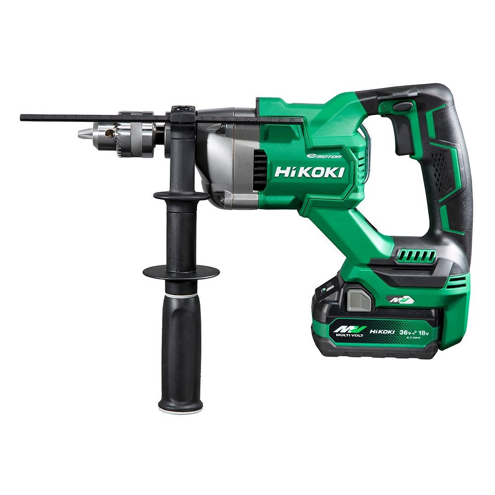 ハイコーキ　HIKOKI ３６Ｖドリル（蓄電池１個、充電器付き、垂直スタンド付き） D3613DA (XPSZ), グリーン, D3613DA (XPSZ)