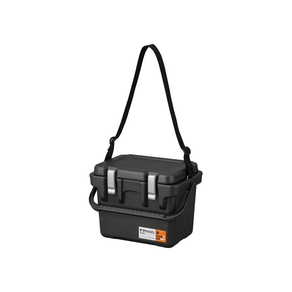 アイリスオーヤマ HUGEL 真空断熱クーラーボックス 15L チャコールグレー, チャコールグレー, 15L
