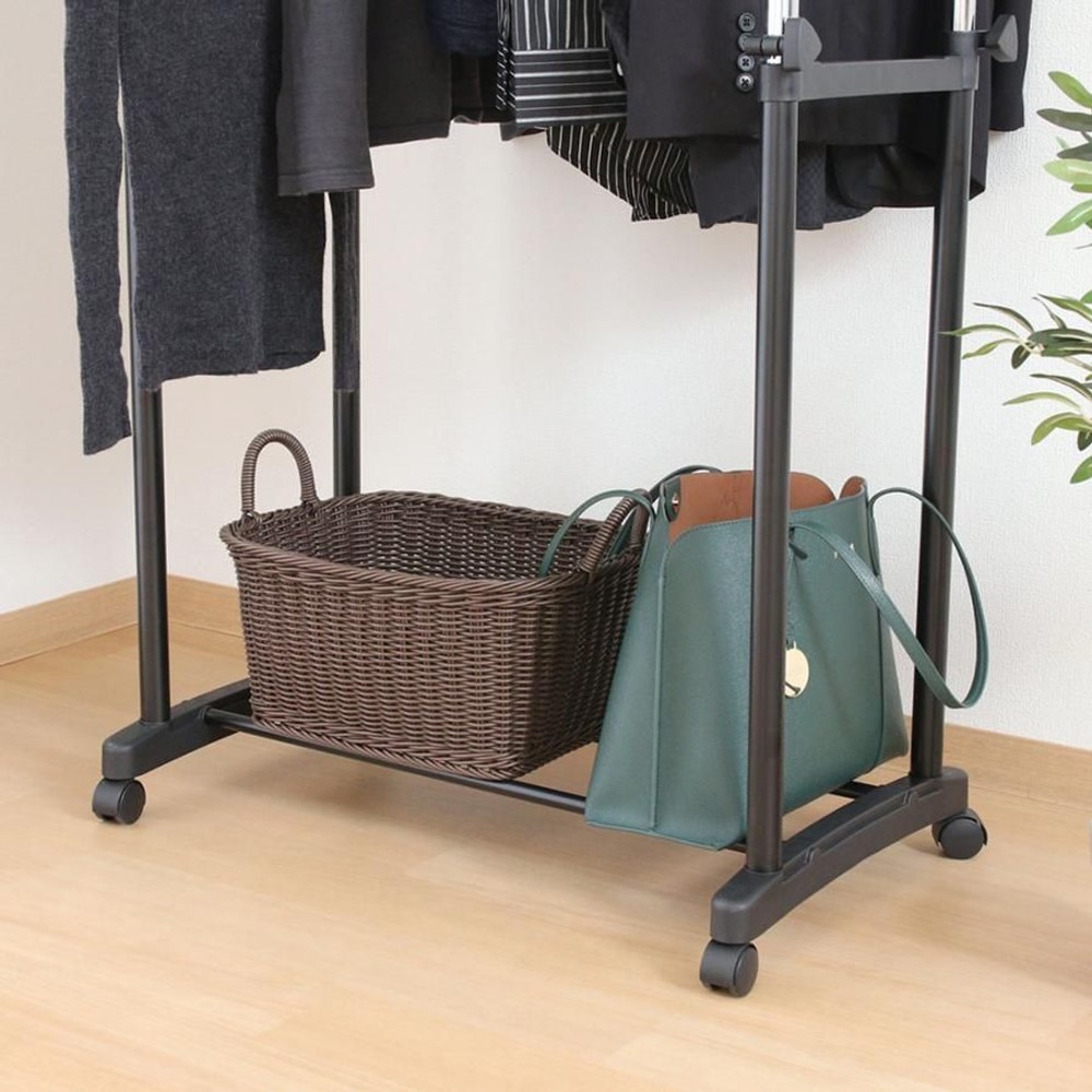 不二貿易  パイプダブルハンガー　4644‐A0 【メーカー直送・代引不可】, ホワイト, 14202