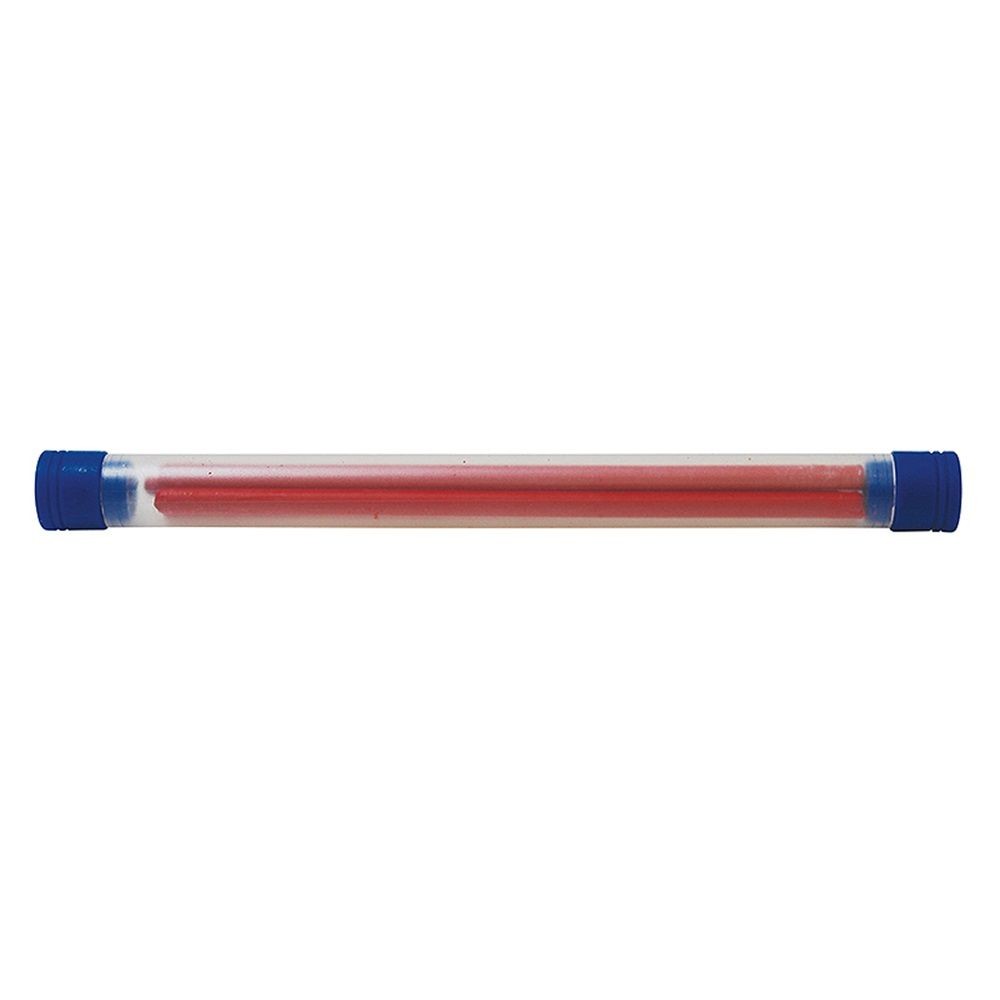 消耗品 替芯 工事用 ノック式クレヨン 4.0mm 赤 4本入, 赤, 4.0mm 4本入