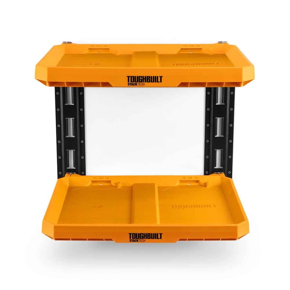 TOUGHBUILT（タフビルト）STACK TECH(スタックテック) 　2段 ウォールマウントシェルフ, オレンジイエロー, TB-B1S3-M-20