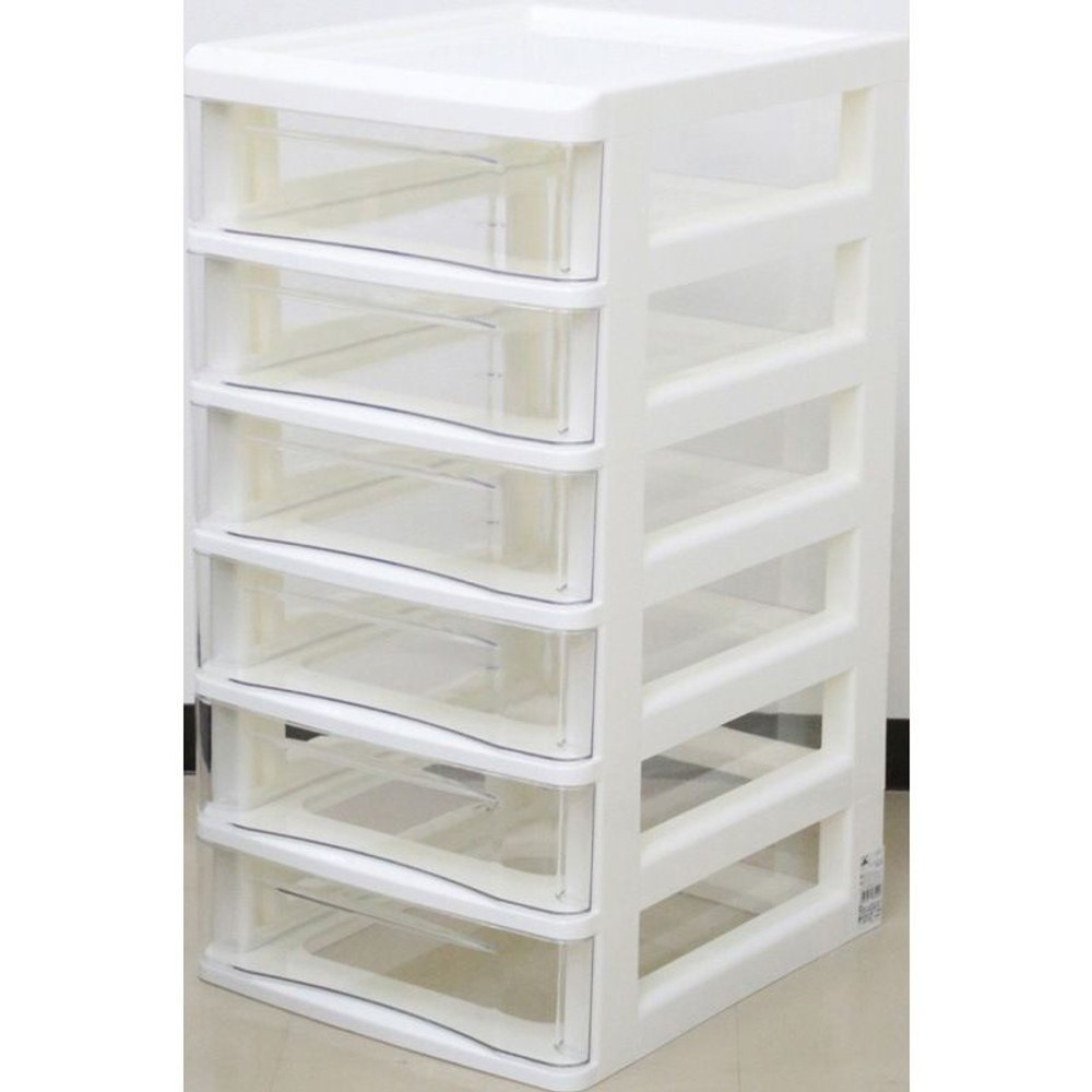 Ｂ4書類ケース　浅型6段　ホワイト, ホワイト, その他サイズ１