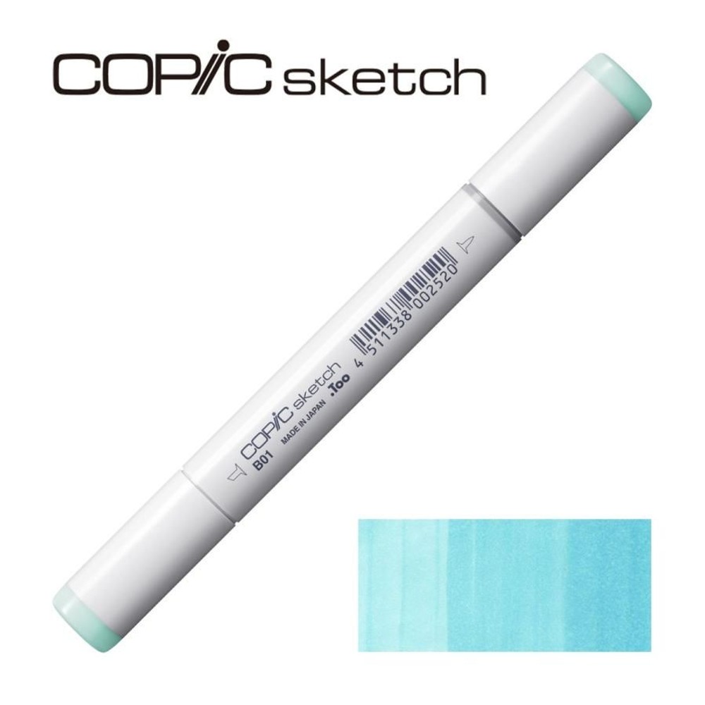 コピックスケッチ B01 ミント・ブルー,  B01 ミント・ブルー, スケッチ