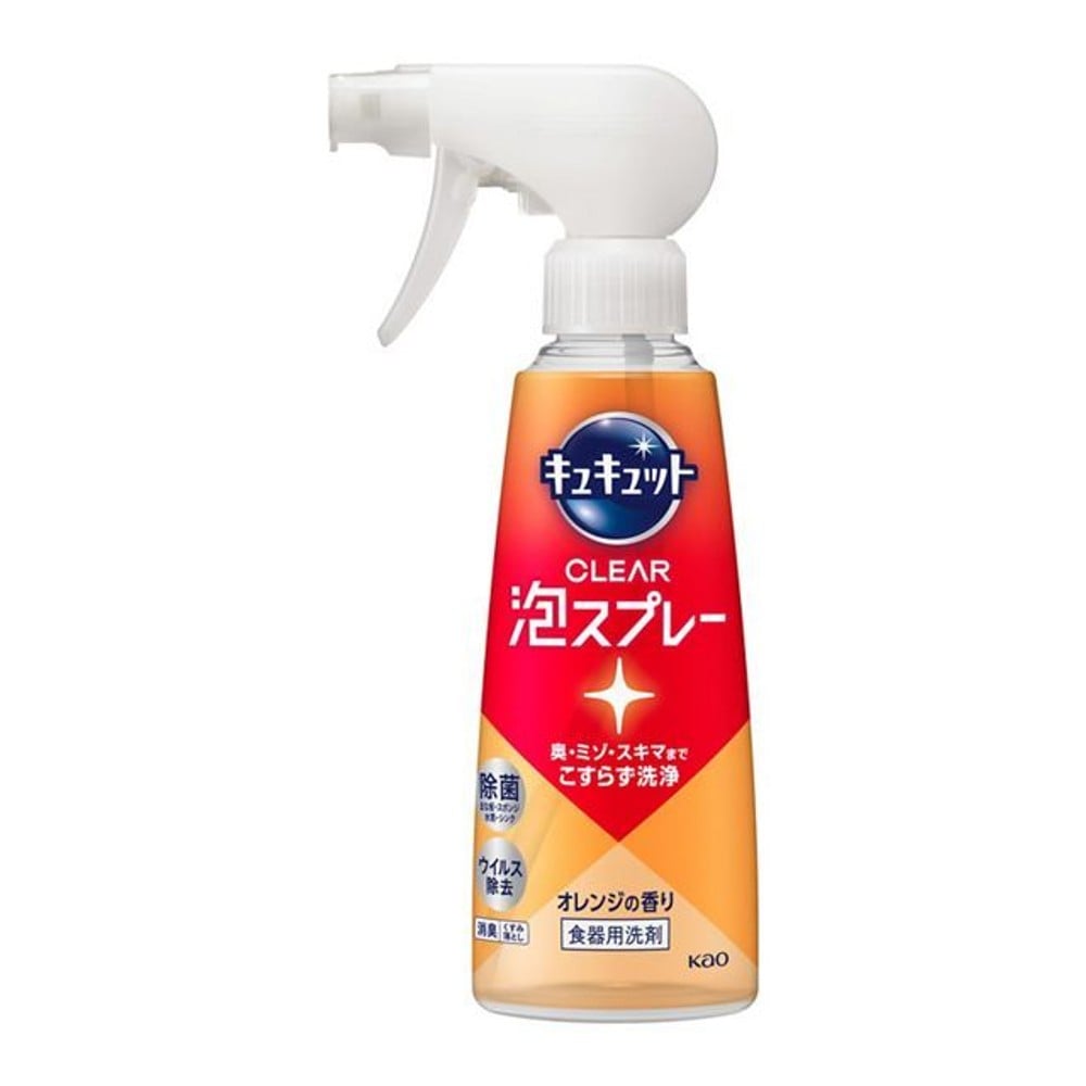 キュキュット　ＣＬＥＡＲ泡スプレー　オレンジの香り　本体, オレンジの香り, 280ml