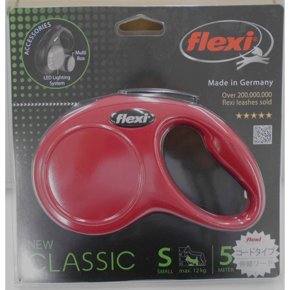 Flexi　ニュークラシックコードS　5m, レッド, Sサイズ