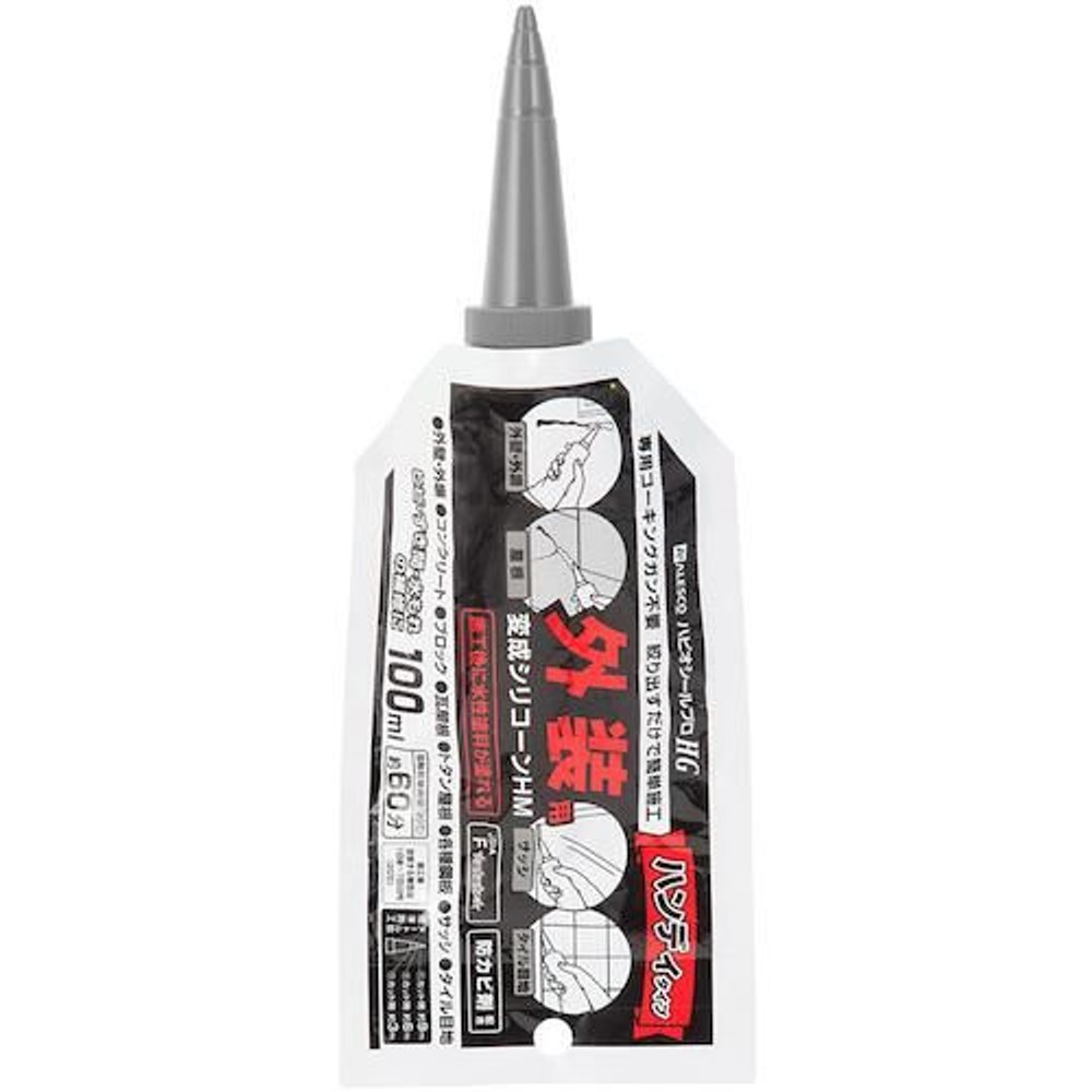 建築・内装用補修剤 変成シリコーンＨＭ アルミパウチ 100ml, ホワイト, 100ml