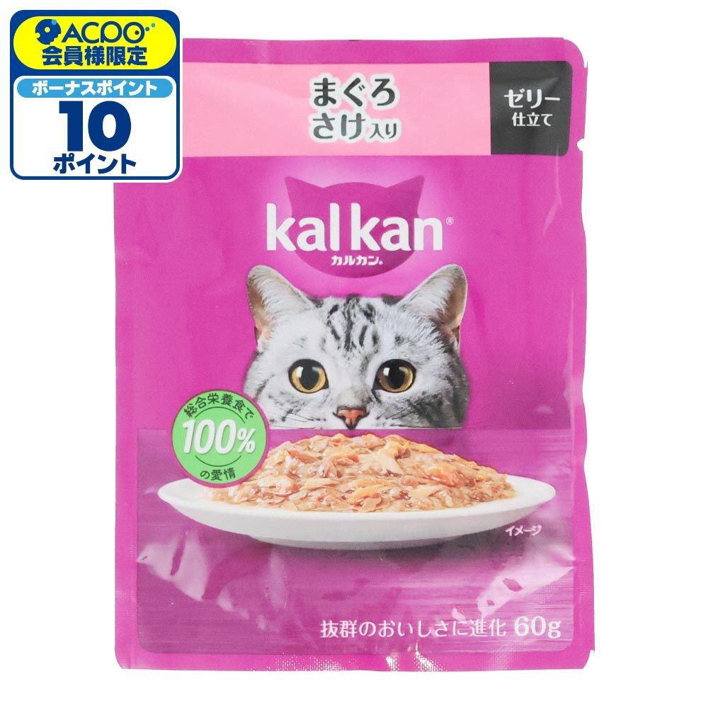 カルカンパウチ　まぐろ　さけ入り, まぐろ　さけ入り, 60g