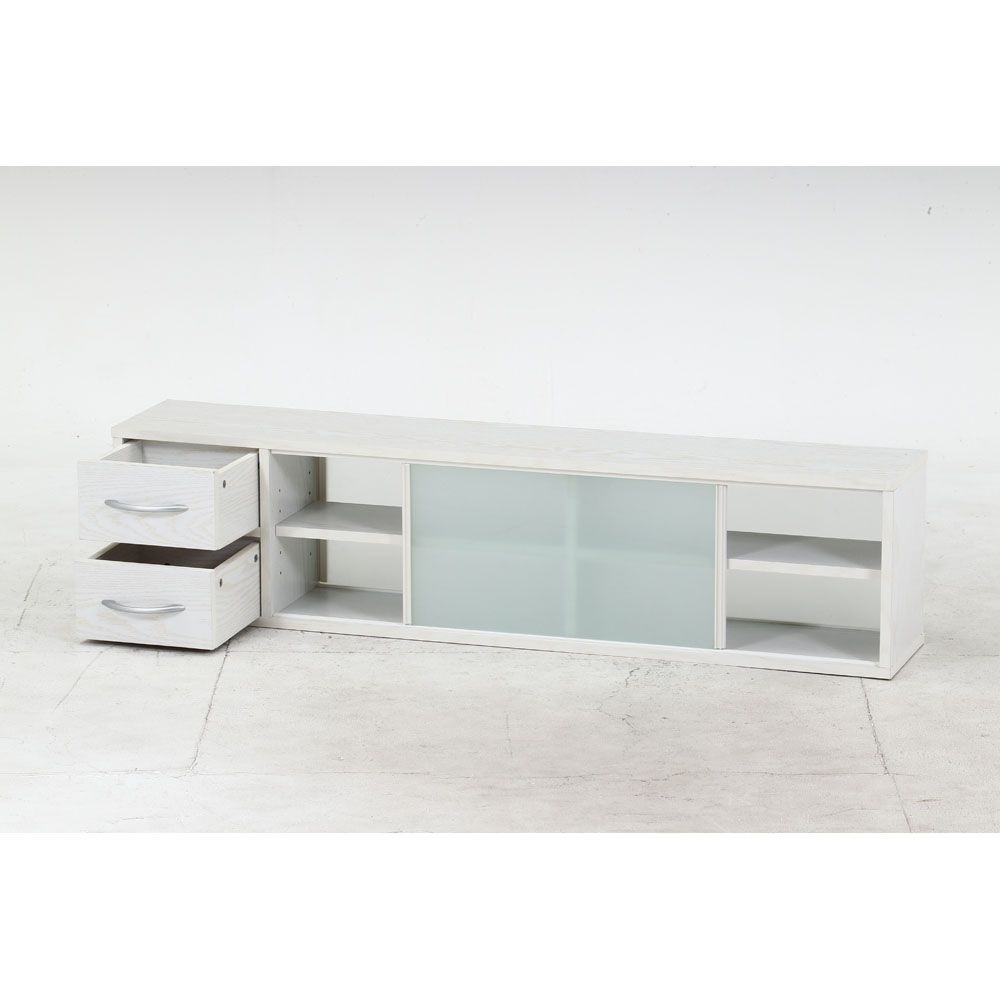 不二貿易 カウンター上収納ラック　１２０幅　オークＷＨ【メーカー直送・代引不可】, ホワイト, 幅1200mm&times;奥行265mm&times;高さ290mm