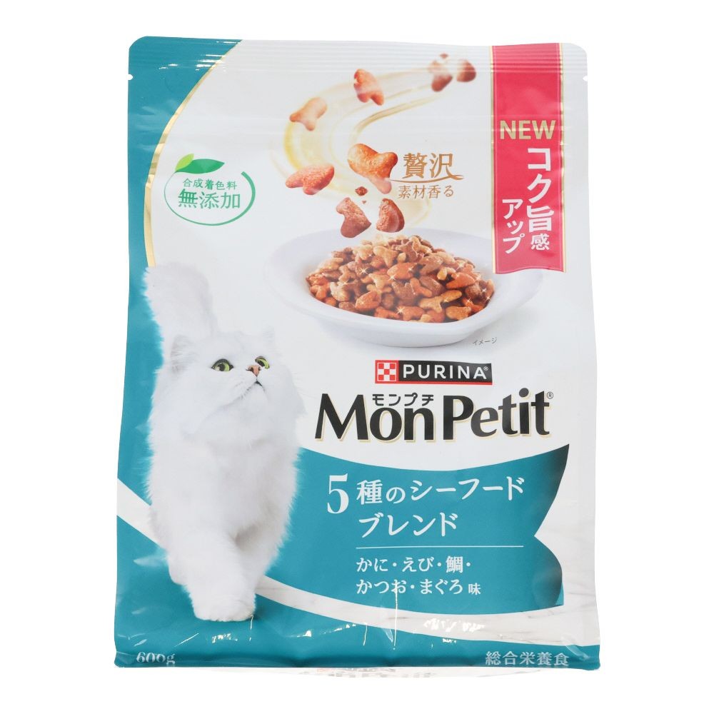 モンプチバッグ　５種のシーフードブレンド　６００ｇ, シーフード, 600g