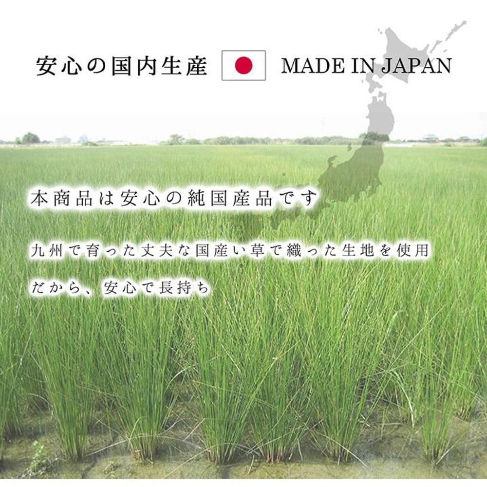 イケヒコ 夏用 ふっくらい草ラグ シンプル ベージュ 【メーカー直送・代引不可】, ベージュ, 191&times;191cm