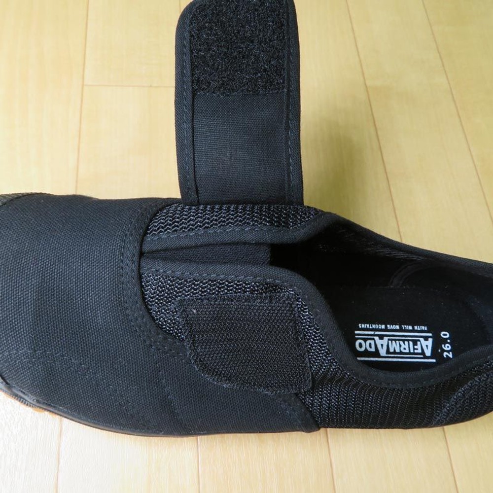 先芯入りワンタッチベルトシューズ　黒, BK（24.5）, 24.5cm