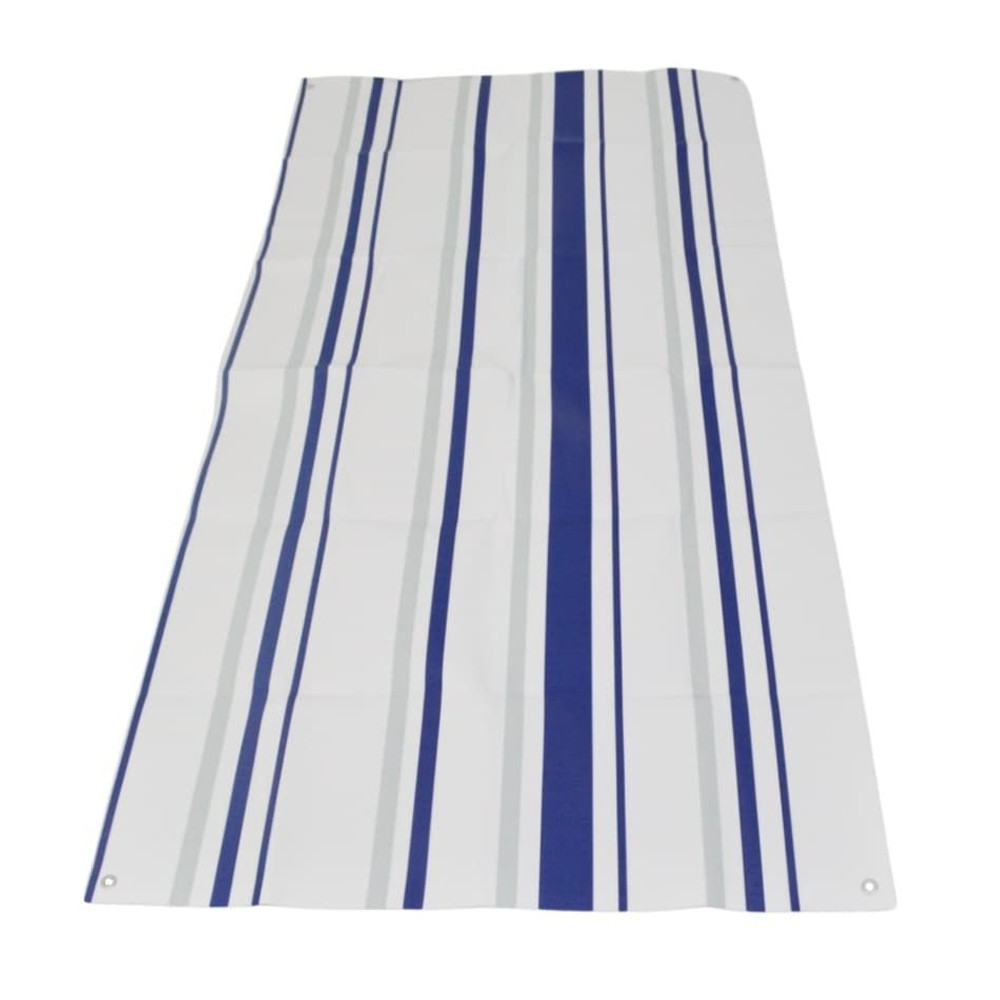 ソフトクッションレジャーシート　ストライプ, ブルー／グレー（S）, Sサイズ