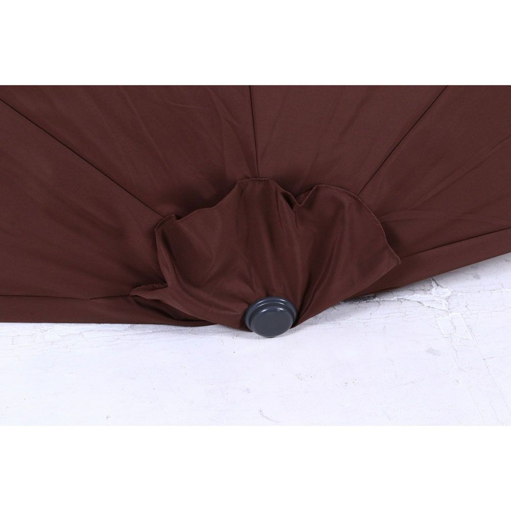 不二貿易  半円パラソル, アイボリー, 直径約2.7m