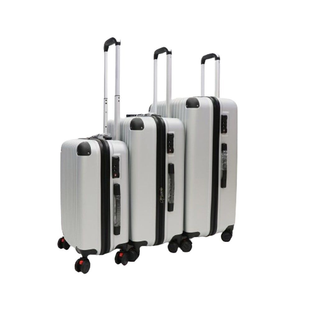 キャリーケース　Aタイプ　シルバー　SMLセット, シルバー, 3点セット