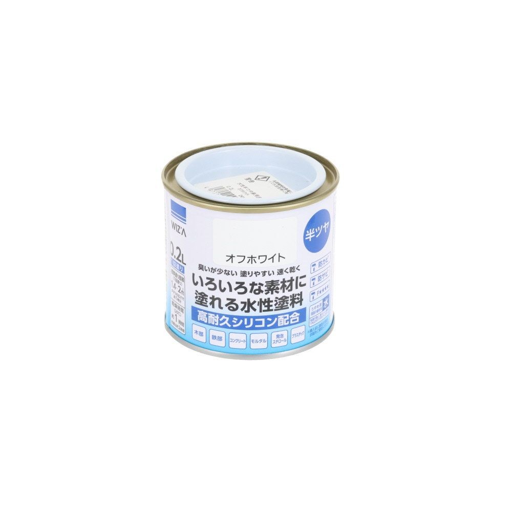 ウィザ WIZ'A 水性半つや多用途　０．２Ｌ, 黒, 0.2L