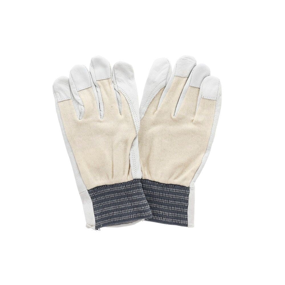 豚革甲メリヤス手袋　1双入り, 白（M）, Mサイズ