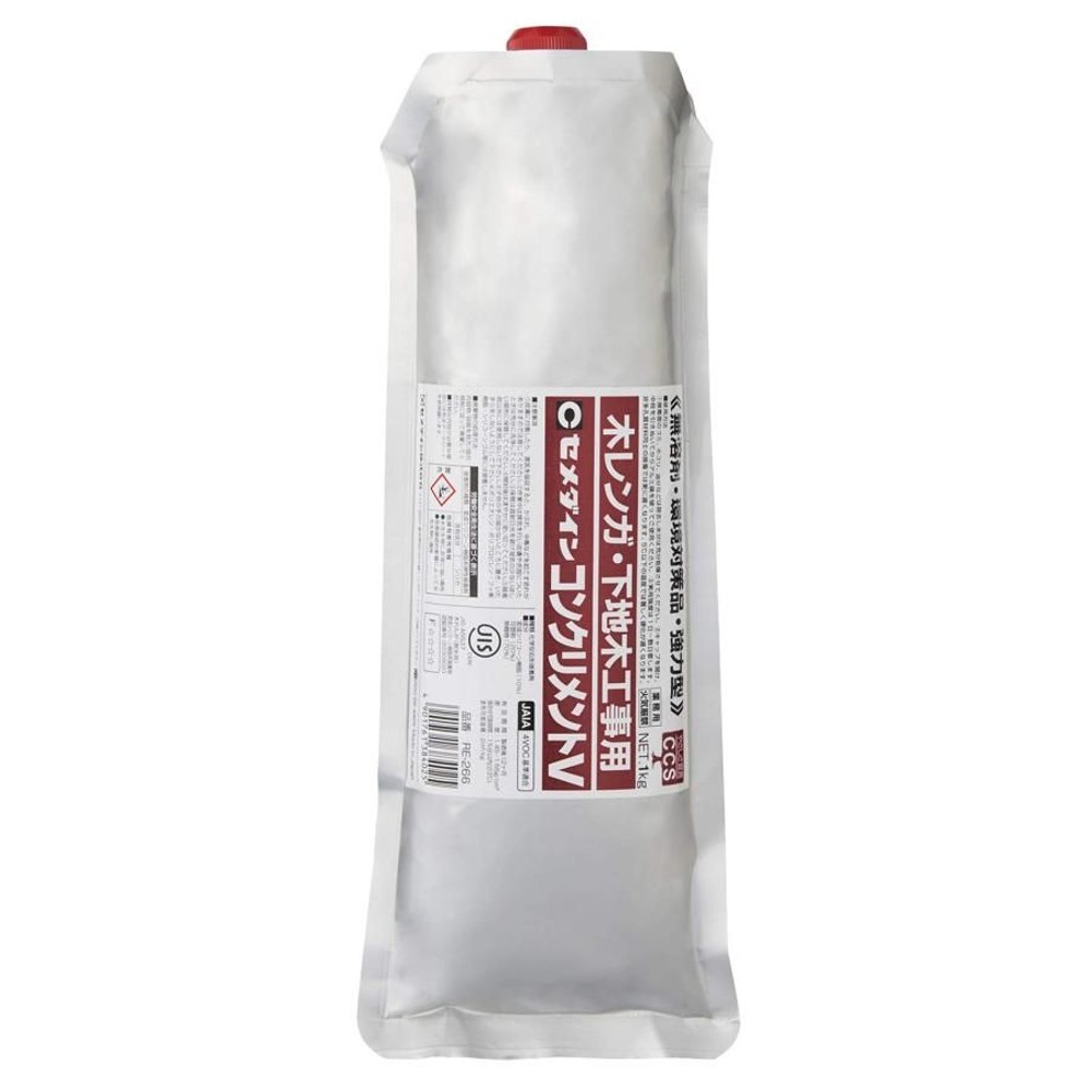 セメダイン 木レンガ・下地木工事用 コンクリメントV 1kg RE-227, 灰色, 1.0kg