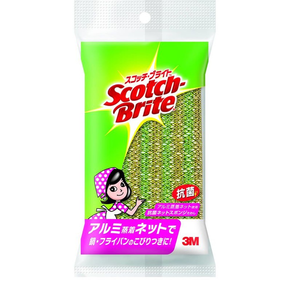 3Ｍ　スコッチ抗菌アルミネットスポンジＮＴー02Ｋ, アルミネット, 1個入り