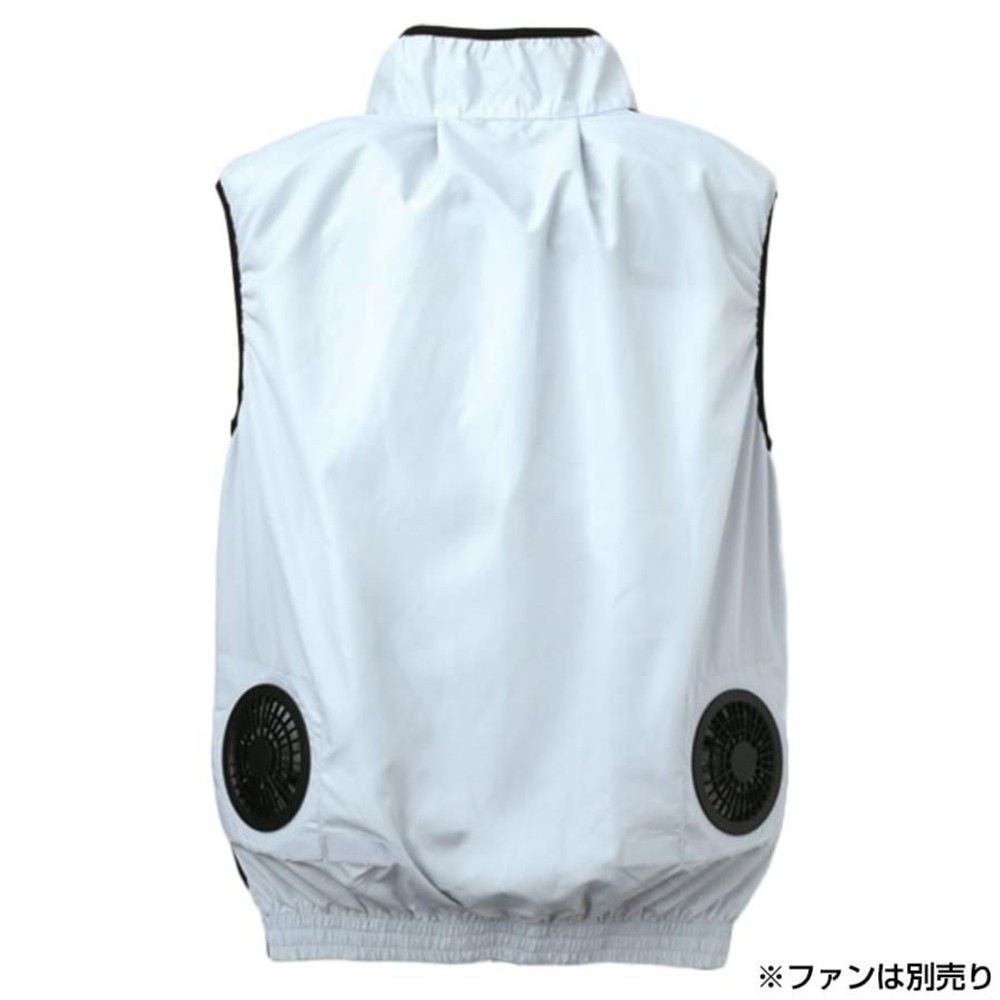 【数量限定】【値下げ】空調ウェア ベスト シルバー, シルバー（M）, Ｍ