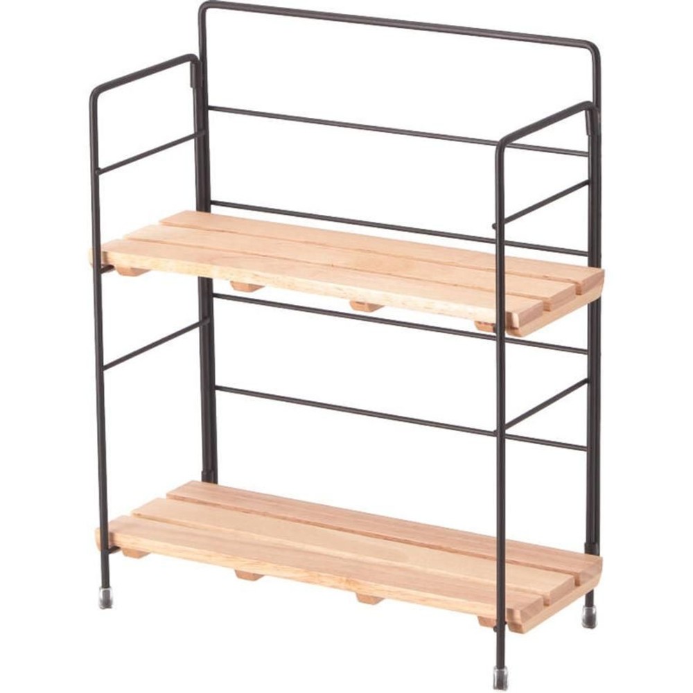 不二貿易 ウッドミニシェルフ 【メーカー直送 代引不可】, ブラック, BK