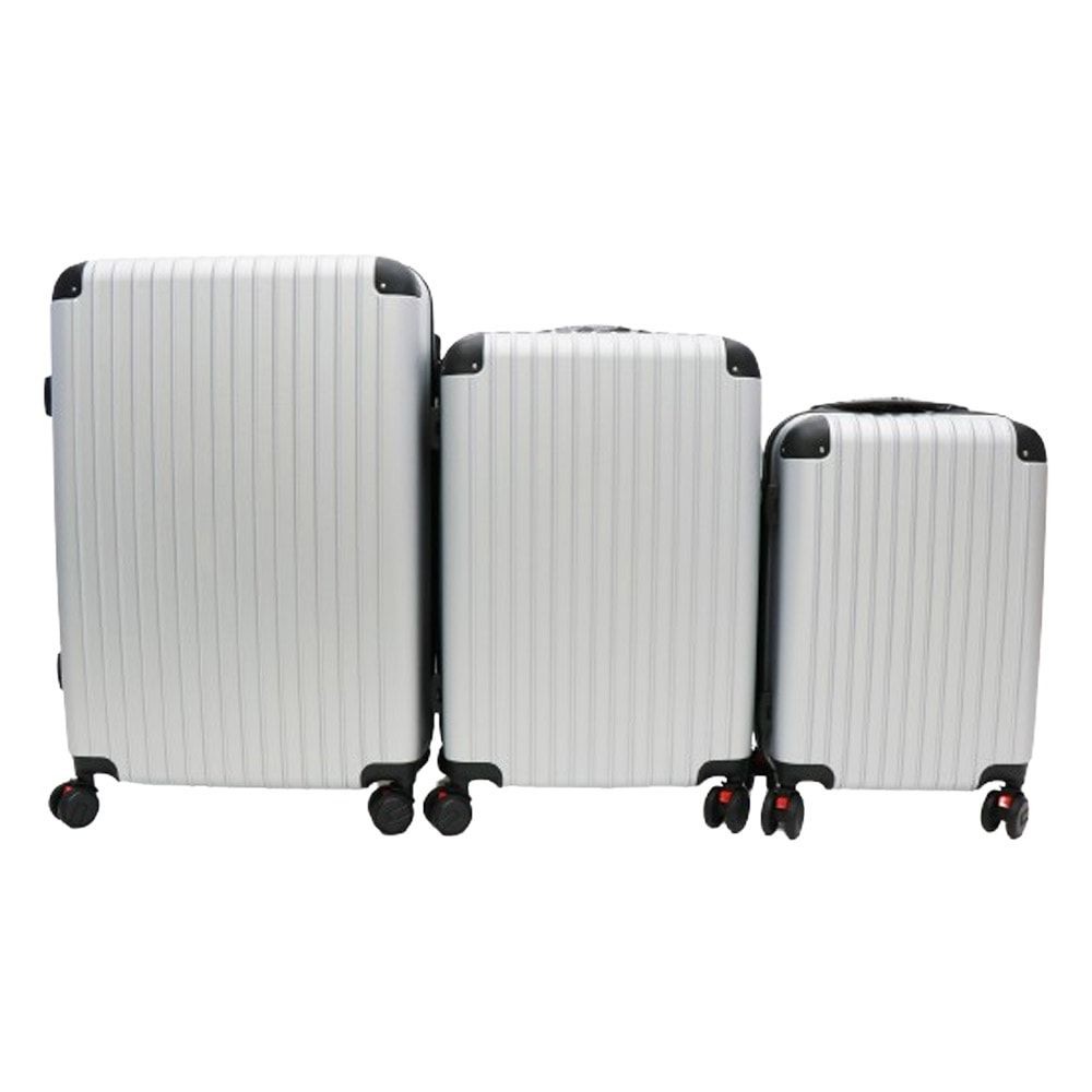 キャリーケース　Aタイプ　シルバー　SMLセット, シルバー, 3点セット