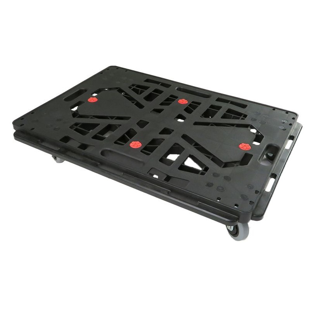 前後左右連結できる台車 幅70&times;奥行50cm, 黒, 幅70&times;奥行50cm