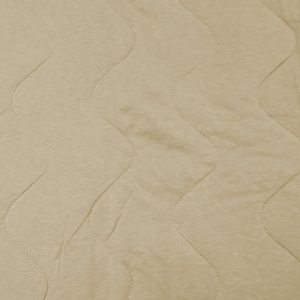 綿ニット地敷きパッド　シングル, ベージュ, シングル