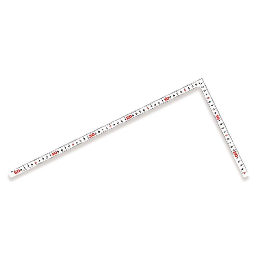 曲尺平ぴた ホワイト 50cm／1尺5寸 併用目盛, ホワイト, 50cm／1尺5寸
