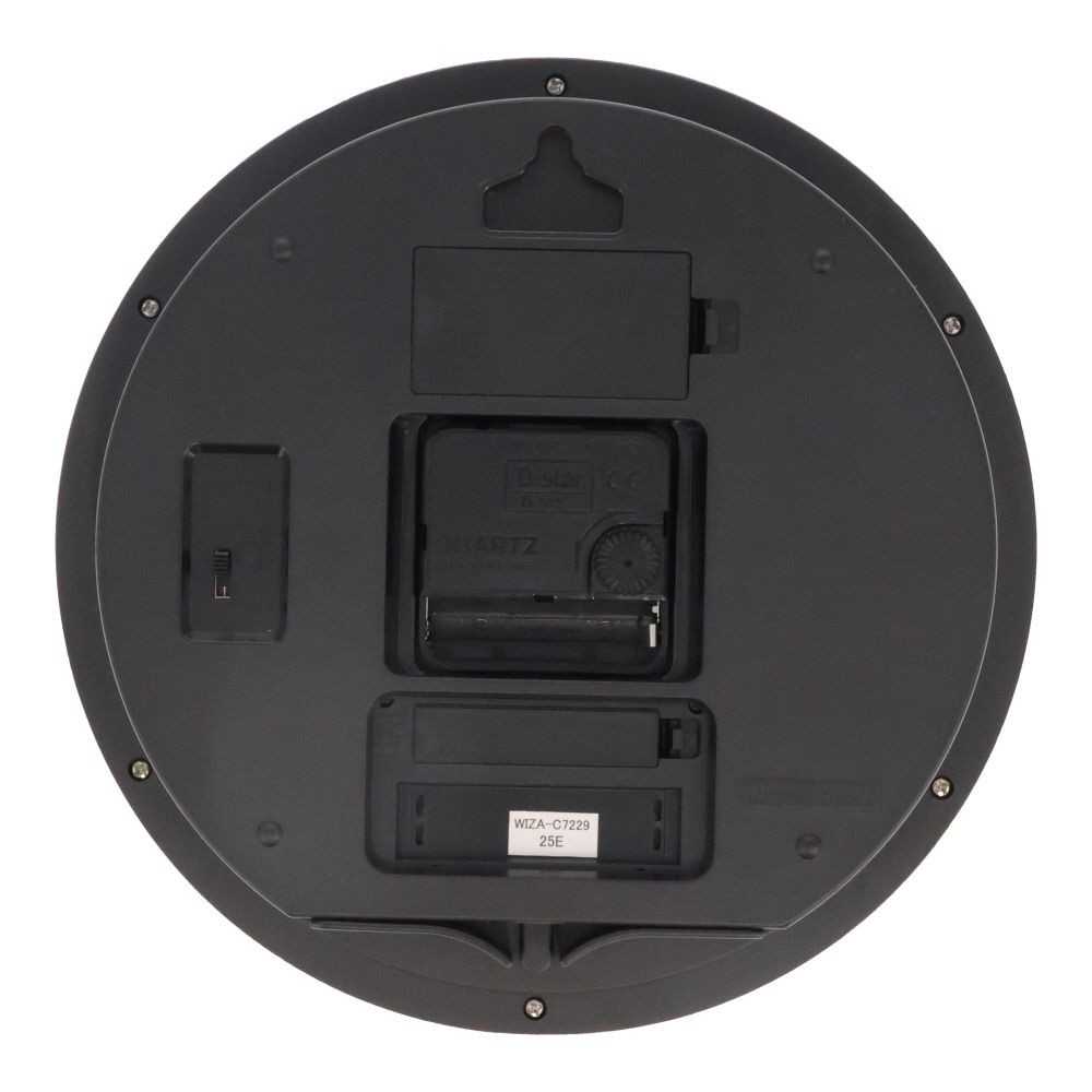 ウィザ WIZ'A 温湿度付き置き掛け兼用時計, ブラウン, WIZA-C7229