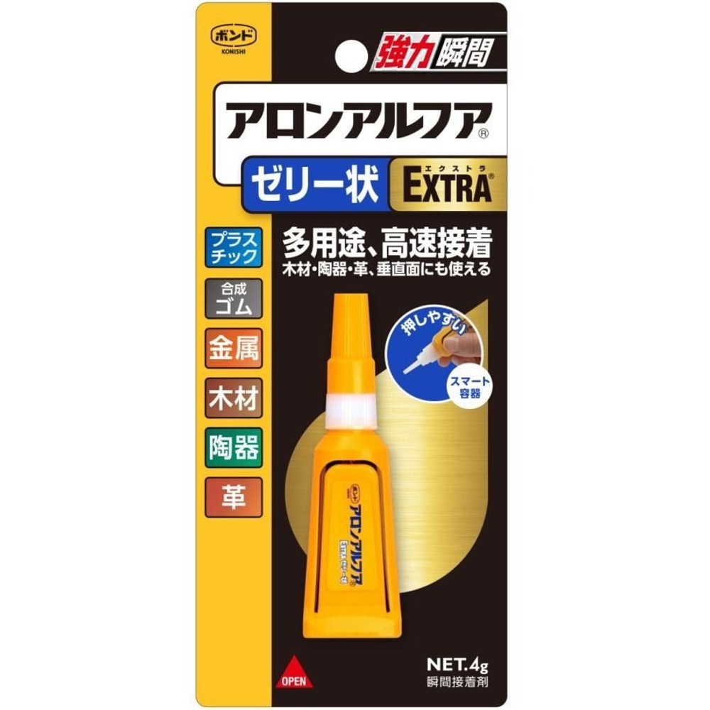 コニシ ボンド アロンアルフア　ＥＸＴＲＡゼリー状 4g, 透明, 4g
