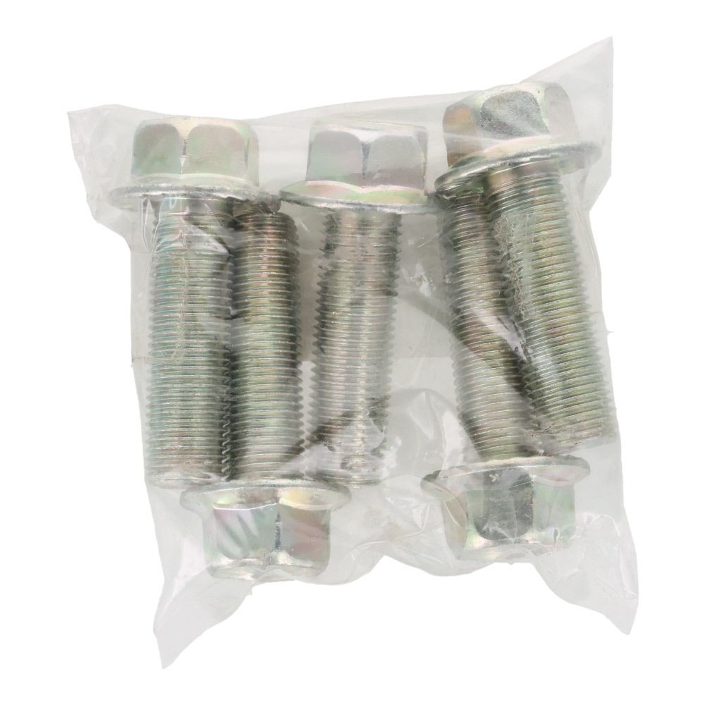 ７Ｔフランジボルト　細目　セレート付き　鉄　三価クロメート　Ｍ１２&times;４０　Ｐ＝１．２５　５本入り, ボルト, M12&times;40