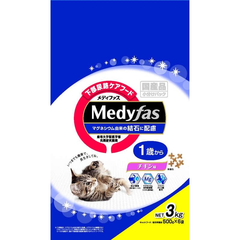 ペットライン　メディファス１歳からチキン味３ｋｇ, -, 3.0kg