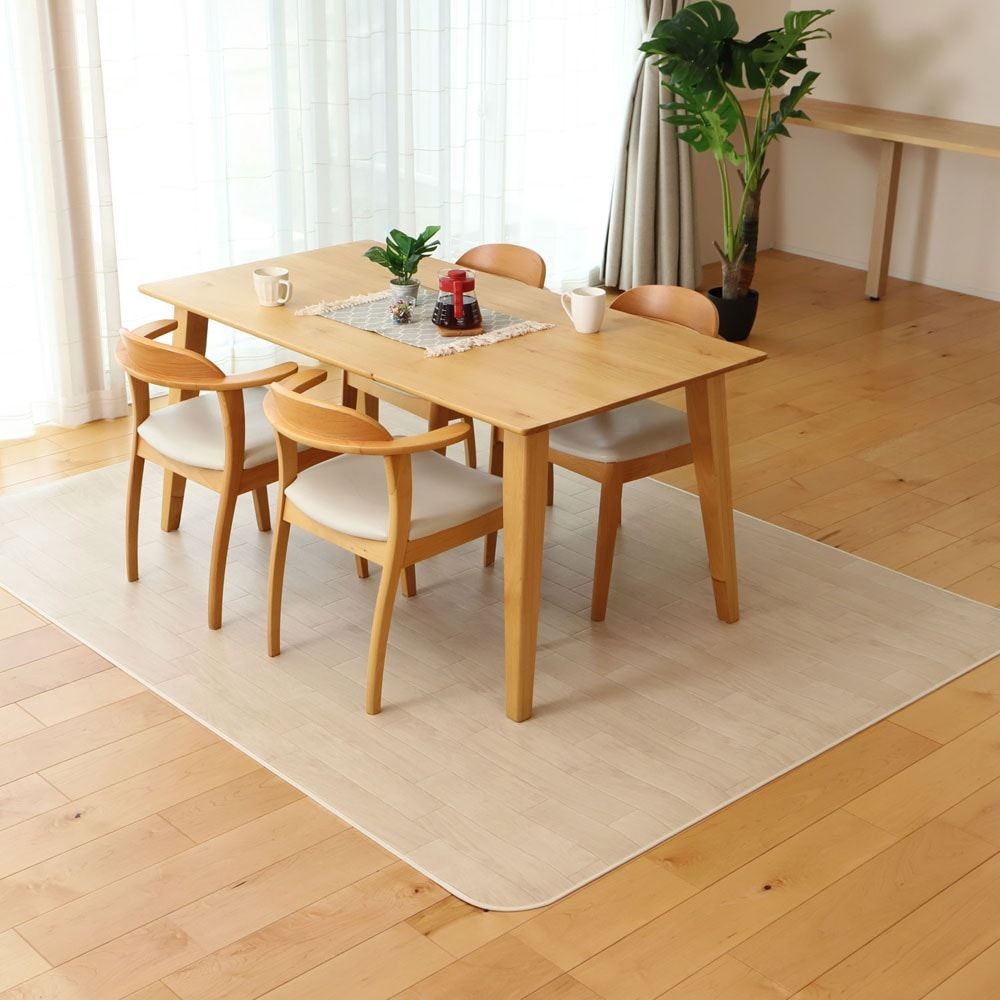 【メーカー直送・代引不可】大島屋 消臭クッションフロアラグ, アイボリー, 182×300cm
