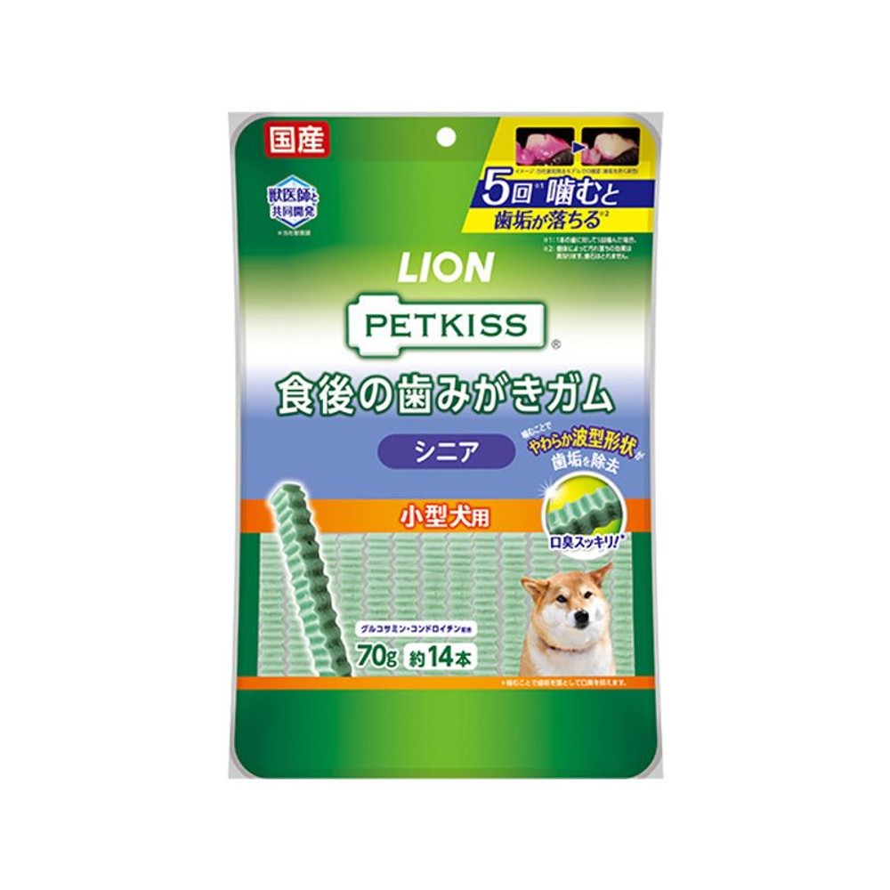 ライオン　ＰＥＴＫＩＳＳ食後ガム　シニア　小型　14本, シニア 小型犬, 14本
