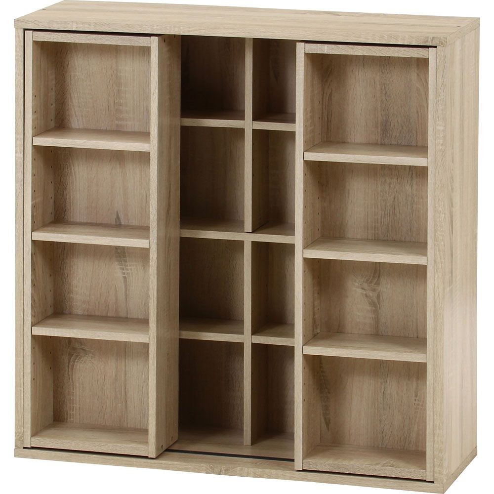 不二貿易 ダブルスライドラック　オーク　ＤＳ９０９０【メーカー直送・代引不可】, オーク, 幅890mm&times;奥行290mm&times;高さ890mm