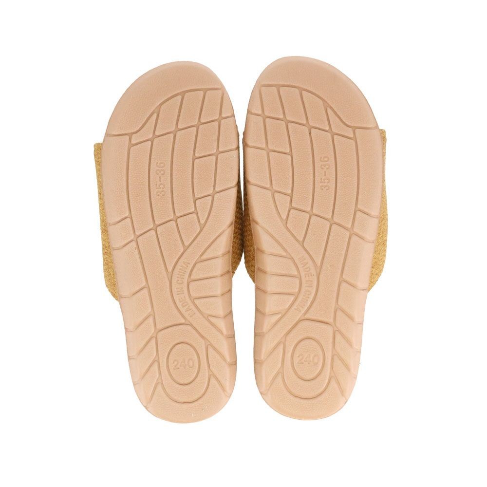 麻中カップインソールスリッパ　ＹＬ　Ｍ, イエロー, Mサイズ