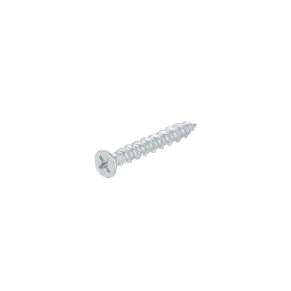コンクリートビス　皿　４&times;３２ｍｍ　７５０本入　徳用箱, シルバー, 750本入り