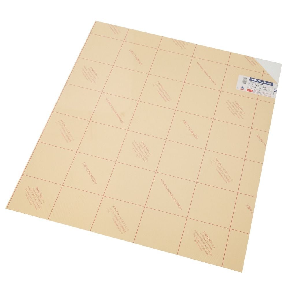 アクリサンデー板 透明 M 550&times;650&times;2mm, 透明, Mサイズ