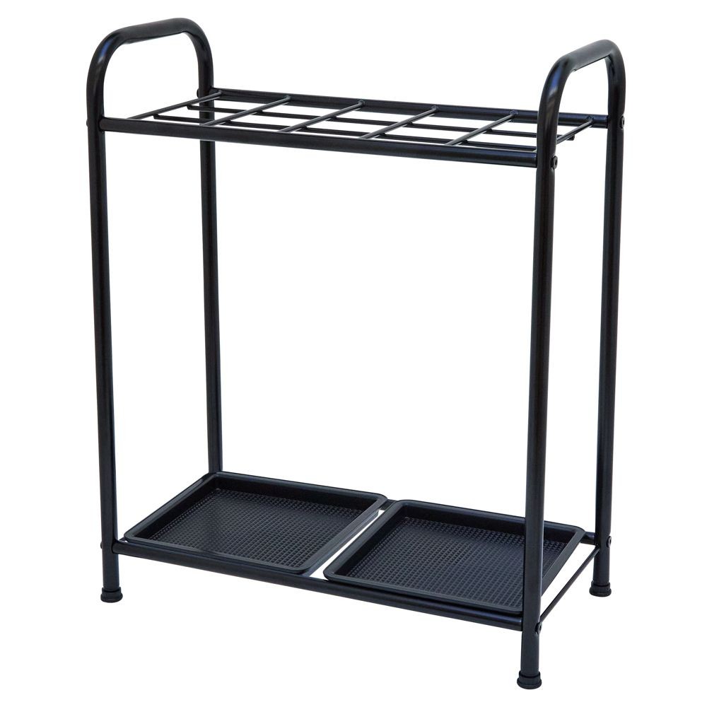 スチール傘立て　１５本用　ブラック, ブラック, 15本用