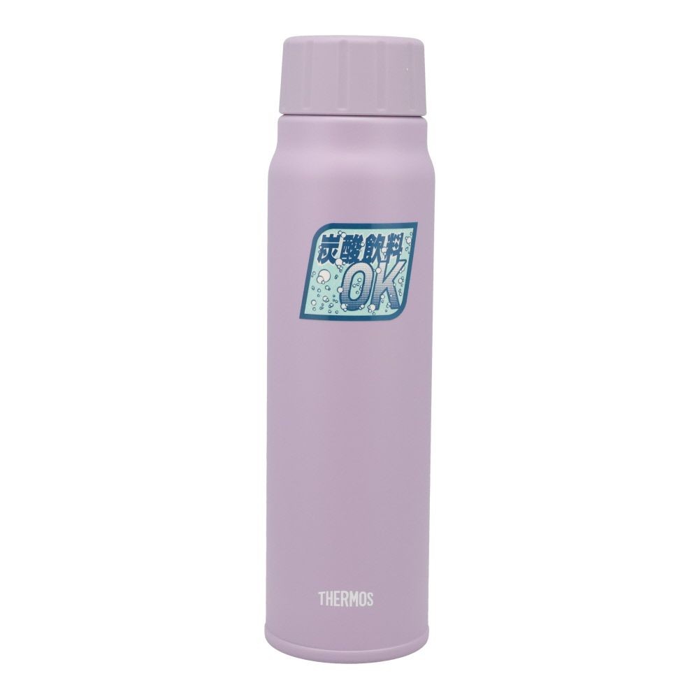 保冷炭酸飲料ボトル　ＦＪＫー500　ＰＬ, パープル, 500ml