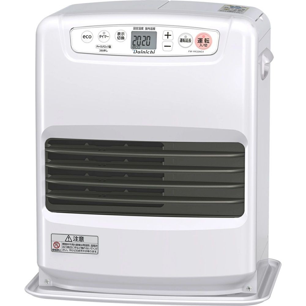 ダイニチ 石油ファンヒーター FW-YK32NC4W, ムーンホワイト, 幅371mm&times;奥行299mm&times;高さ429mm