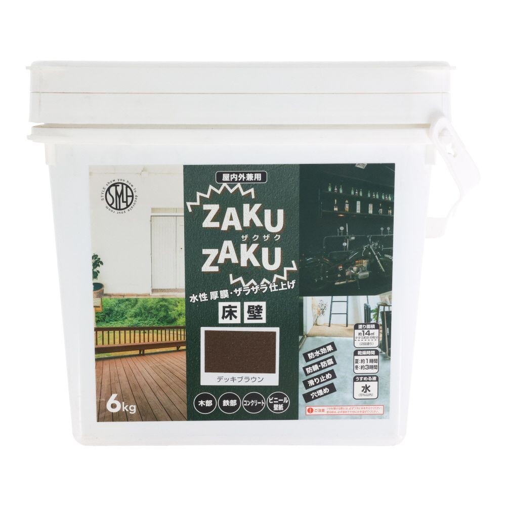 ニッぺ STYLE ZAKUZAKU 6kg デッキブラウン HUP204, デッキブラウン, 6kg