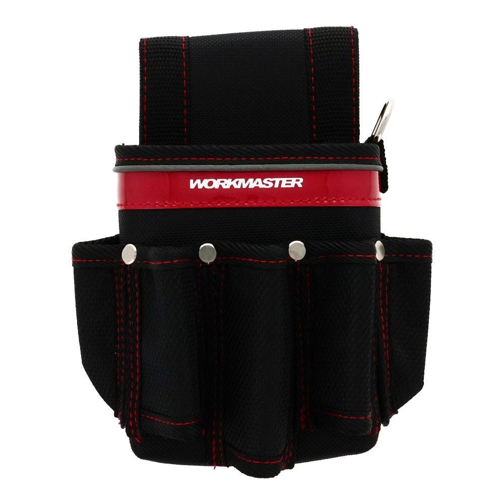アークランズ WORKMASTER (ワークマスター) 小型腰袋 差付 1段, 黒, 差付1段