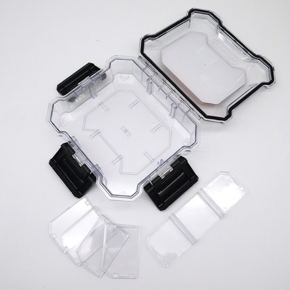 防水パーツケース 仕切り6, クリア（S）, Sサイズ