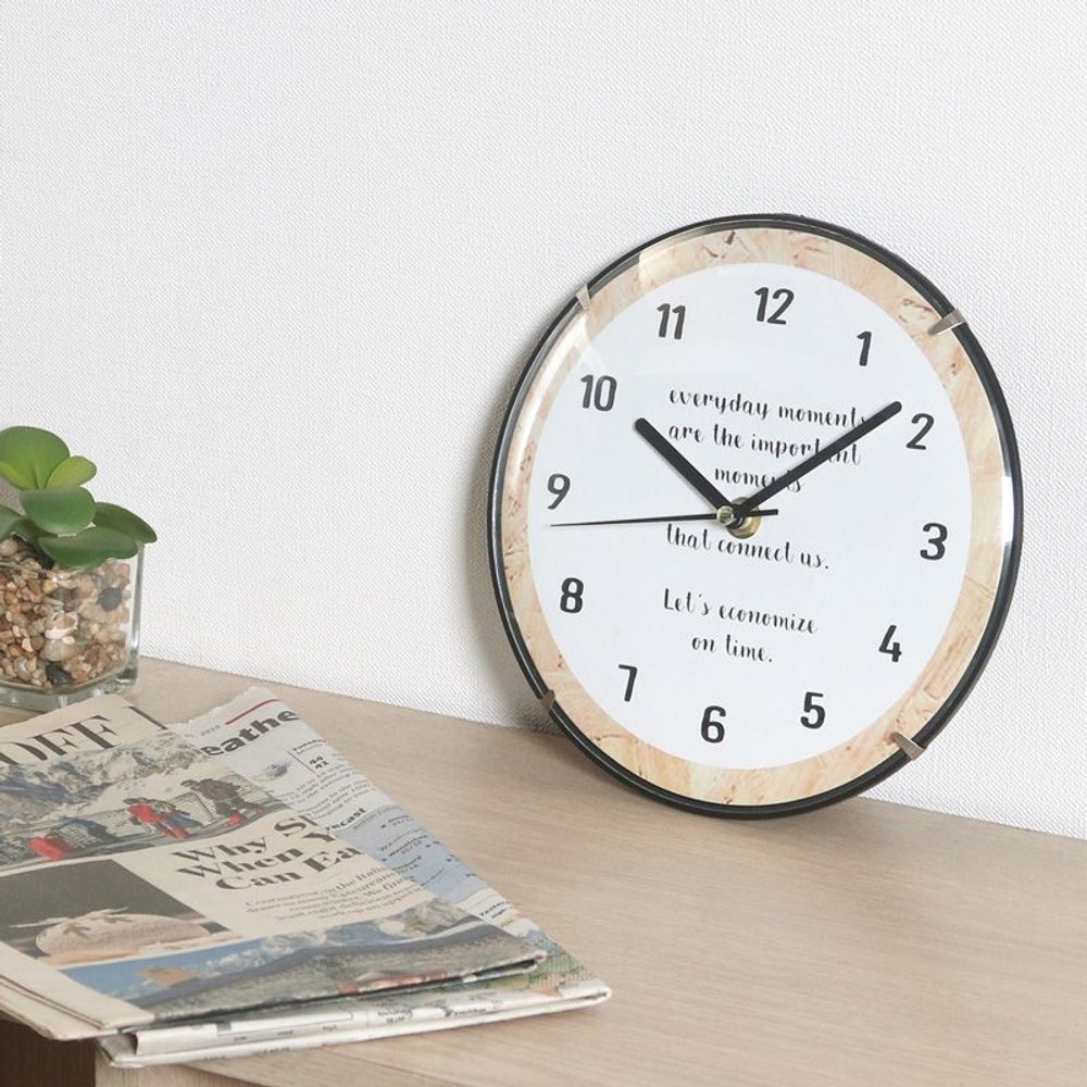 カバー付ウォールクロック　ＥＮＪＯＹＩＮＧ, その他カラー２, その他サイズ１