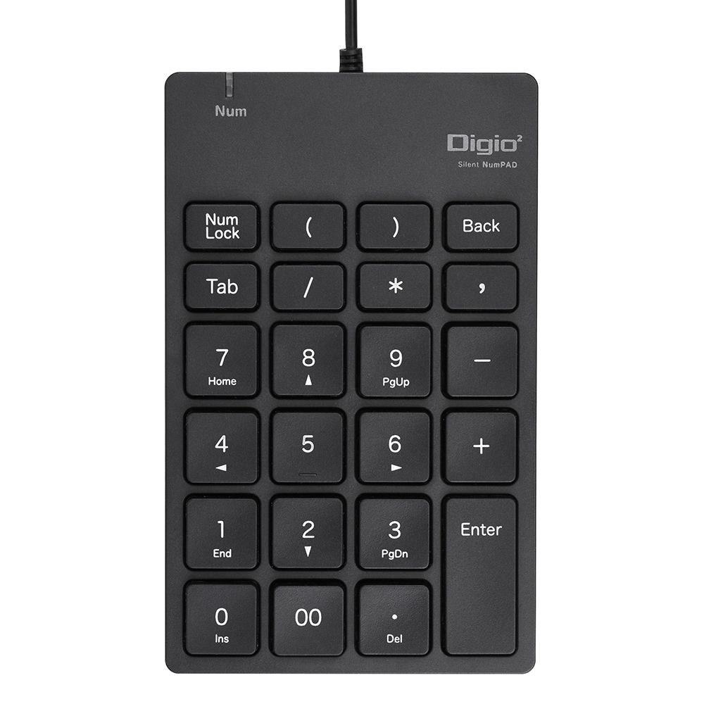 USB有線静音テンキーボード　ブラック, ブラック, 静音